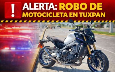 Asaltan a motociclista en el Puente Tuxpan y le roban una Yamaha MT-09