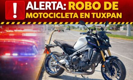 Asaltan a motociclista en el Puente Tuxpan y le roban una Yamaha MT-09