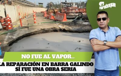 No fue al vapor: la reparación en Barra Galindo sí fue una obra seria