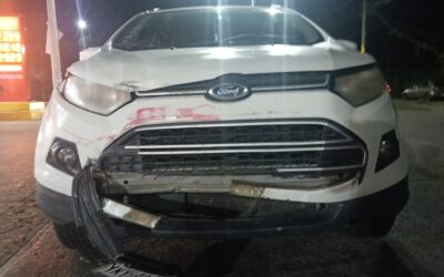 Provoca choque por no ceder el paso; solo hubo daños materiales en Tuxpan