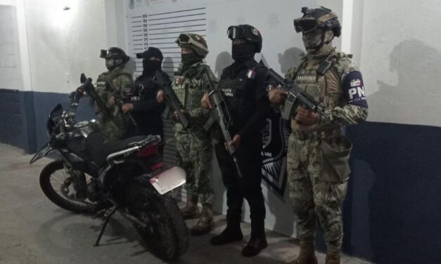 Recuperan motocicleta con reporte de robo en Tuxpan durante operativo interinstitucional
