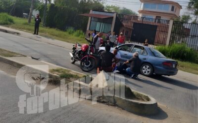 Accidente vial en el libramiento López Mateos a la altura de Villa Rosita deja a un hombre de 68 años en estado crítico