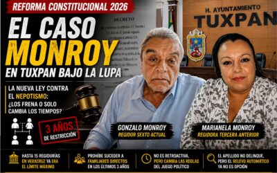 Reforma contra el nepotismo: el caso Monroy en Tuxpan bajo la lupa