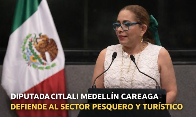 Diputada Citlali Medellín defiende al sector pesquero y turístico tras crisis por derrame
