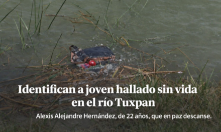 Identifican a joven hallado sin vida en el río Tuxpan; localizan mochila como posible evidencia
