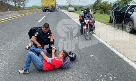 POLICÍA MUNICIPAL RESULTA HERIDO TRAS ACCIDENTE EN LA AUTOPISTA MÉXICO–TUXPAN