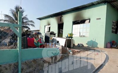 ARDIÓ VIVIENDA A PLENA TARDE EN OJITE