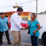 Avanzan trabajos de iluminación en el parque de La Mata