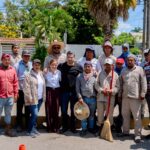 Más de 100 toneladas de residuos y lodo retirados en limpieza de camellones de Av. Cuauhtémoc