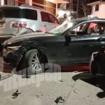 ¡Que noche la de anoche! Choque en cruce del centro de Tuxpan deja daños materiales y un detenido