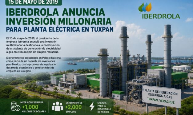 15 de mayo de 2019: cuando Tuxpan apareció en el mapa energético nacional con Iberdrola