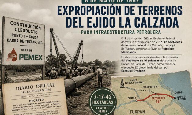 8 de mayo de 1962: cuando el petróleo cambió el destino del ejido La Calzada en Tuxpan