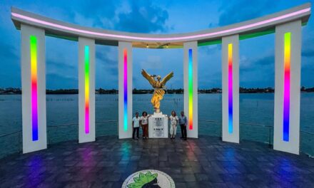 Tamiahua se ilumina con los colores del orgullo y la inclusión
