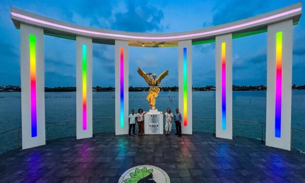 Tamiahua se ilumina con los colores del orgullo y la inclusión