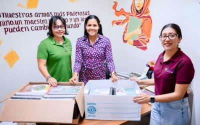 Impulsa Marleth Blanco educación inclusiva con donación de libros en Braille