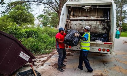 Limpia Pública refuerza labores de limpieza para mantener un Tamiahua más ordenado