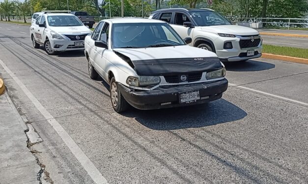 Militar en retiro provoca choque en Tuxpan y presuntamente intenta huir; habría conducido en estado de ebriedad