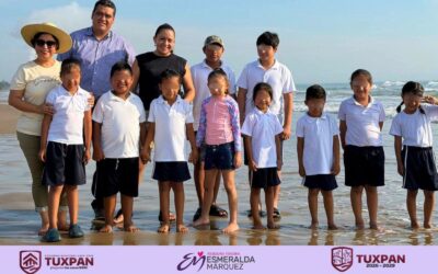 Regidora Esmeralda Márquez promueve la educación ambiental con liberación de tortugas marinas