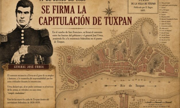 11 de junio de 1839: Se firma la capitulación de Tuxpan