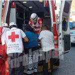 EBRIO SUJETO ATROPELLA A UNA MUJER EN EL CENTRO DE TUXPAN