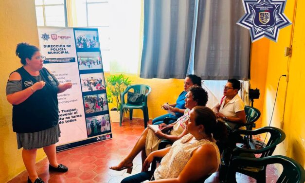 Policía Municipal fortalece la prevención con capacitación a agentes y subagentes de comunidades de Tuxpan