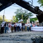 Arranca pavimentación de la calle Los Pinos; beneficiará a 2 mil personas