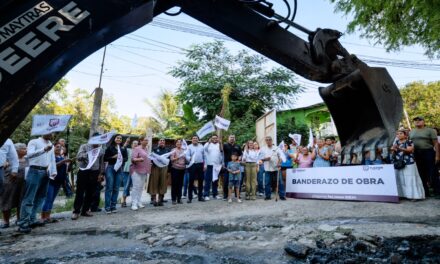 Arranca pavimentación de la calle Los Pinos; beneficiará a 2 mil personas
