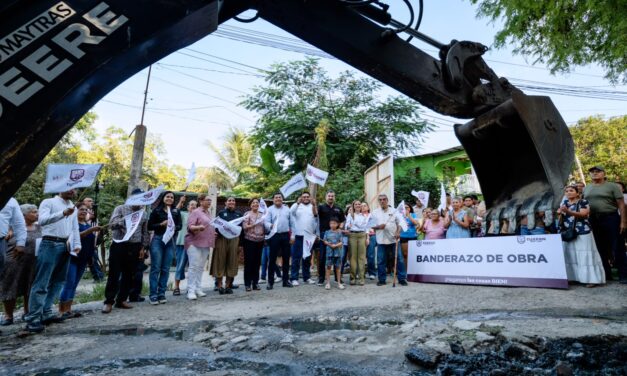 Arranca pavimentación de la calle Los Pinos; beneficiará a 2 mil personas