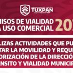Ayuntamiento de Tuxpan comparte información oficial sobre los Permisos de Vialidad para Uso Comercial