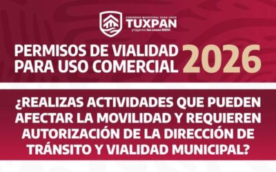 Ayuntamiento de Tuxpan comparte información oficial sobre los Permisos de Vialidad para Uso Comercial
