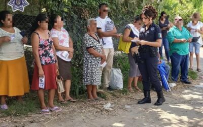 Fortalecen la prevención del delito con red vecinal en colonias La Nacional y La Escondida
