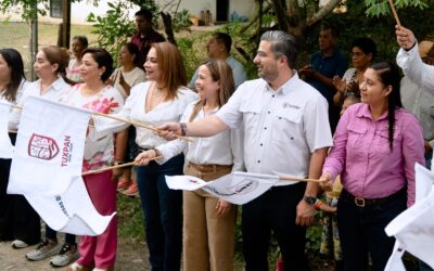 Gobierno de Tuxpan da banderazo de inicio a la primera de 46 obras programadas para este año
