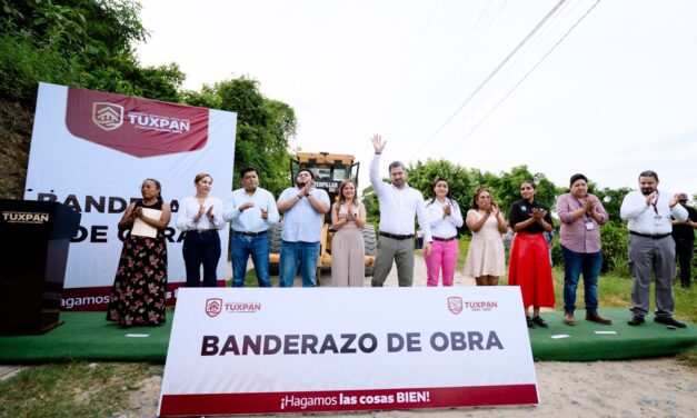 Gobierno de Tuxpan inicia la segunda de 46 obras programadas para este año