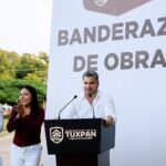 Llega obra al Km 18: 2 Km de guarniciones y banquetas en Praxedis Guerrero