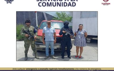 Policía Municipal de Tuxpan recupera vehículo robado y lo devuelve a su propietario