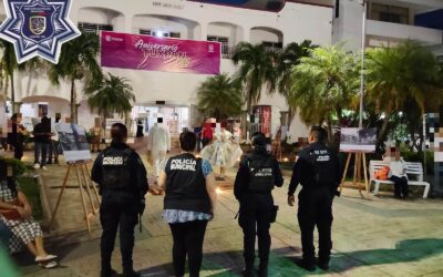 Policía Municipal fortalece la proximidad social durante la conmemoración de los 145 años de Tuxpan como ciudad