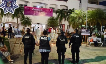 Policía Municipal fortalece la proximidad social durante la conmemoración de los 145 años de Tuxpan como ciudad