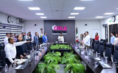 OPLE Veracruz redistribuye financiamiento público a los Partidos Políticos Nacionales, debido al registro otorgado por el INE a Partido Paz y Somos México