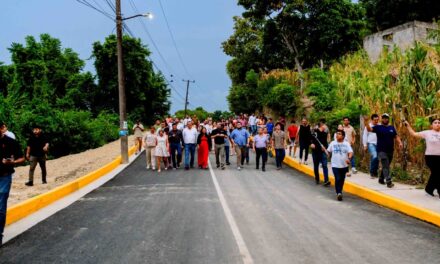 Ayuntamiento inaugura histórica pavimentación que conecta a Los Mangos y Niños Héroes en Alto Lucero
