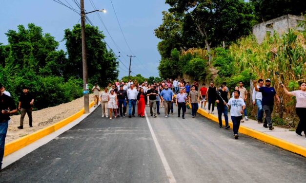 Ayuntamiento inaugura histórica pavimentación que conecta a Los Mangos y Niños Héroes en Alto Lucero