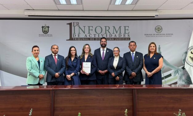 Tribunal de Disciplina Judicial de Veracruz presenta su Primer Informe de Labores
