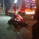 Marino derrapa en motocicleta y derriba una palmera en Tuxpan