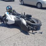 ¡Domingo de choques! Motocicleta se estrella contra camioneta en Tuxpan