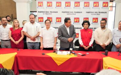 Presenta PT a sus nueve coordinadores regionales para fortalecer su presencia en Veracruz