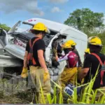 Por ir “vueltos madre”, tres resultan heridos en la autopista Tuxpan–Tampico