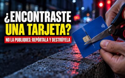 ¿Encontraste una tarjeta bancaria? No la publiques: repórtala y destrúyela