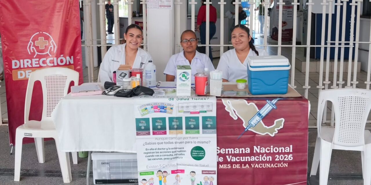 Módulo de vacunación y servicios preventivos de salud en el Ayuntamiento de Tuxpan
