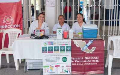 Módulo de vacunación y servicios preventivos de salud en el Ayuntamiento de Tuxpan