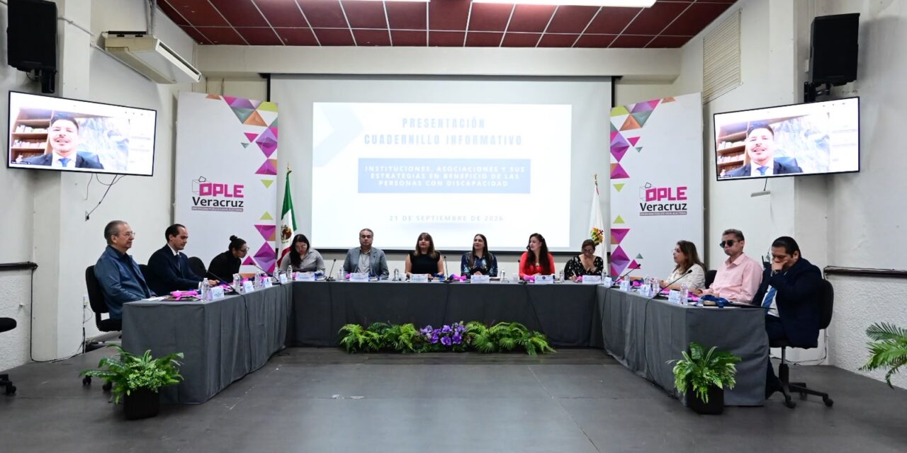 OPLE Veracruz punta de lanza en acciones en favor de las personas con discapacidad