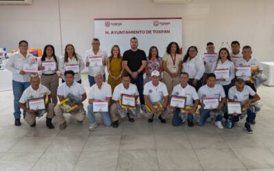 Reconocen la entrega y vocación de Protección Civil Tuxpan